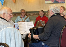 Tijdens de workshop van Frans Tromp