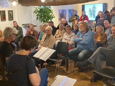 Een van de hoogtepunten van het Open Podium was wel het optreden van Mark Shngen en Wendy Bol Zie ook de video hieronder