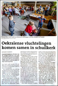 Het krantenartikel in de Leeuwarder Courant van maandag 29 april 2024