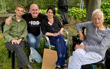Ivan Caro, Gary Blair, Cati Plana en Artur Blasco, die 50 jaar geleden het initiatief nam voor de Trobada