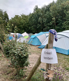 Op mijn kampeerveldje is het al propvol, maar gelukkig is er nog plek voor...