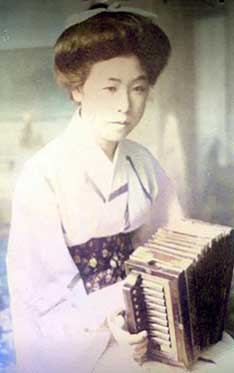 ... een vertrouwd insrument bij de geisha�s