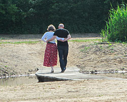 De omgeving nodigde uit tot romantische avondwandelingen.