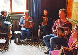 Nog zon sfeervol plaatje van de workshop van Loc Etienne